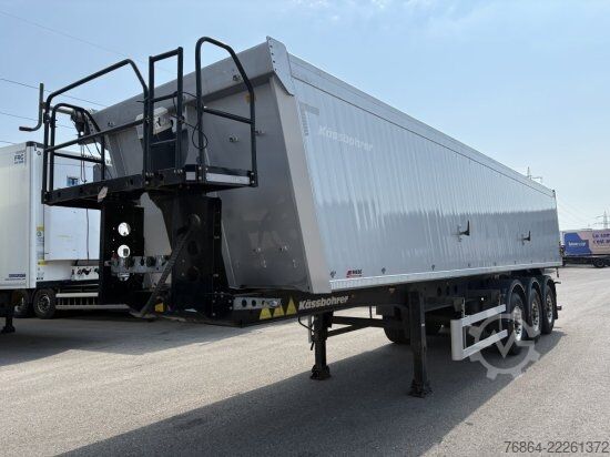 Tipper semitrailer KäSSBOHRER ALU-KASTENMULDE 53M³, BPW-ACHSEN, WASSERDICHT !!!!, EINZELKLAPPE