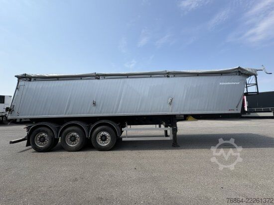Tipper semitrailer KäSSBOHRER ALU-KASTENMULDE 53M³, BPW-ACHSEN, WASSERDICHT !!!!, EINZELKLAPPE