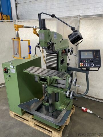 Universal milling machine with active digital display TNC 123, universal milling machine, drilling a DECKEL FP 1 - TNC-Aktiv