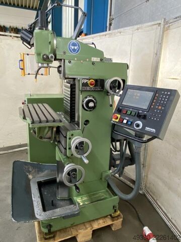 Universal milling machine with active digital display TNC 123, universal milling machine, drilling a DECKEL FP 1 - TNC-Aktiv