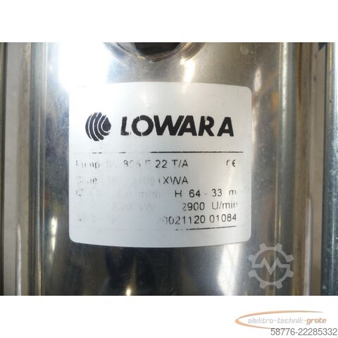 Komponente Lowara SV805F22T/A Pumpe SN: 63030 mit Motor --