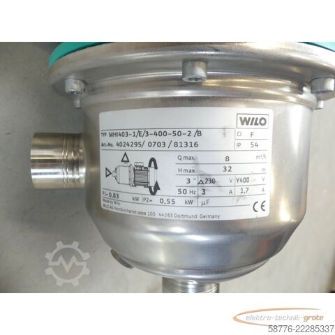 Komponente WILO Wilo MHI403-1/E/3-400-50-2/B / 4024295