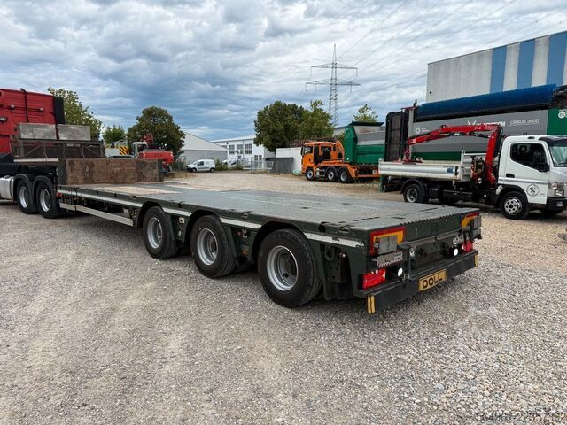 Low loader semitrailer DOLL S3E-T Tieflader 2x Teleskop Funk