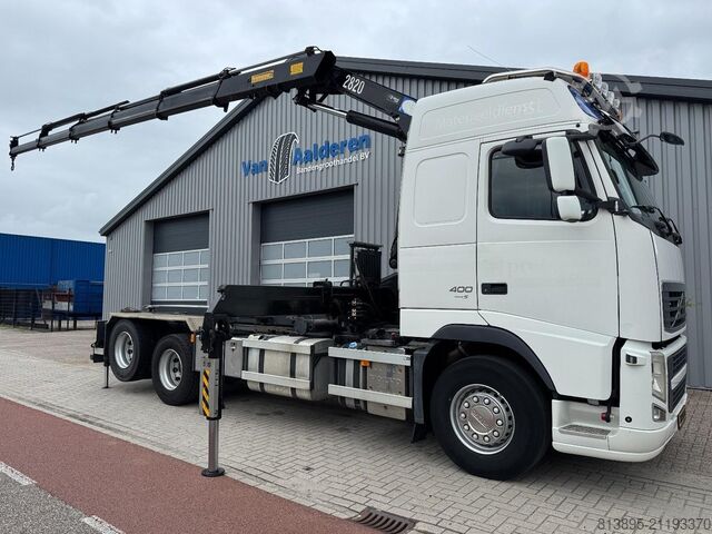 Containertransport Volvo FH 6x2 HMF 2820 K5, NCH Cable system Like New !