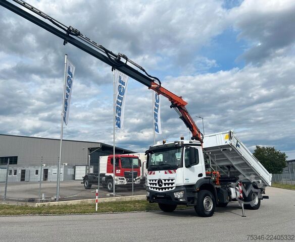 Truck mounted crane MERCEDES-BENZ Arocs 2135 Kipper/Kran Atlas AK 135/Funk/54 tkm