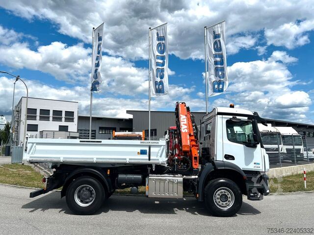 Truck mounted crane MERCEDES-BENZ Arocs 2135 Kipper/Kran Atlas AK 135/Funk/54 tkm