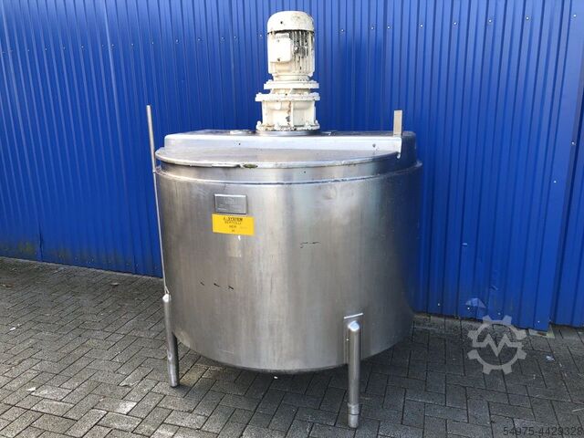 Stainless steel agitator tank with double APV 10492