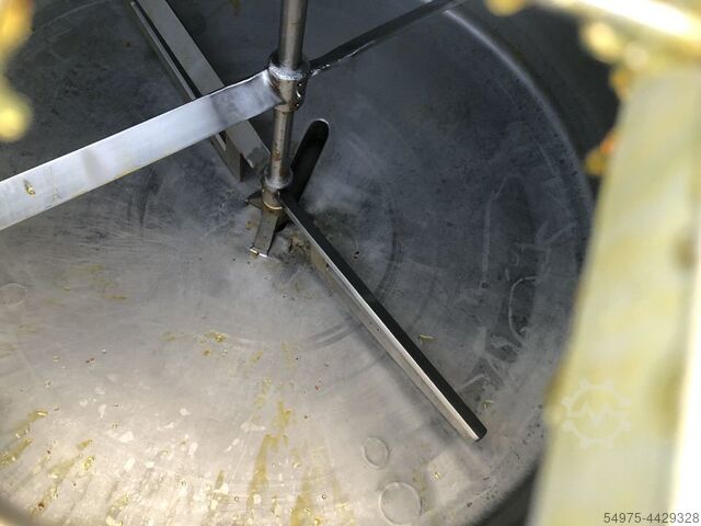 Stainless steel agitator tank with double APV 10492