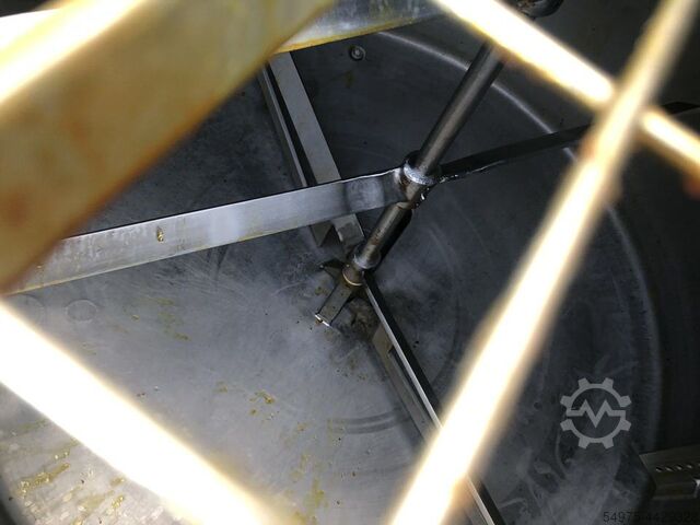 Stainless steel agitator tank with double APV 10492