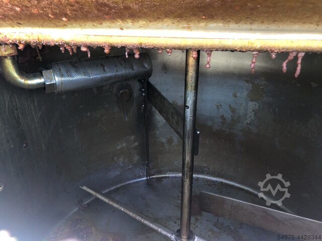 Stainless steel agitator tank with double APV 10494