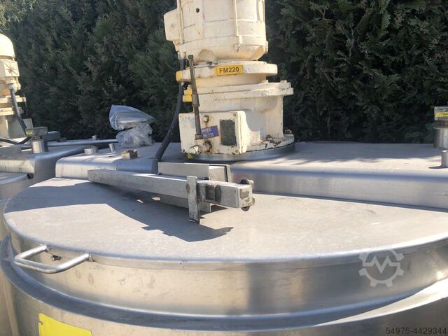 Stainless steel agitator tank with double APV 10494