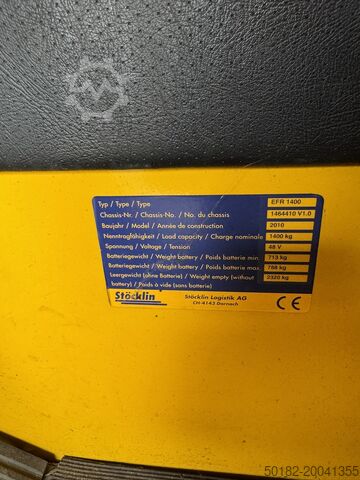 Ride-on high lift pallet truck Jungheinrich EFR 1400