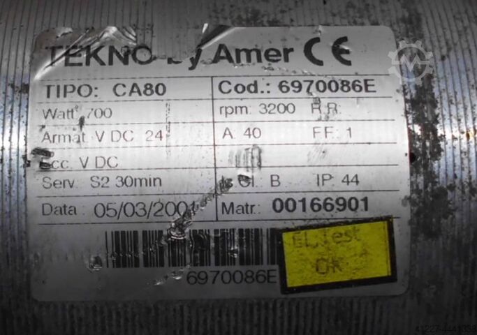 Anlasser 24 V Tekno CA80