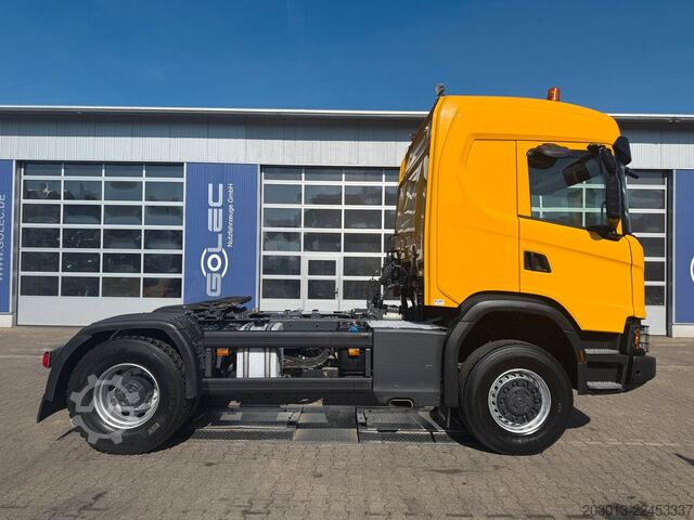 Standard tractor unit SCANIA G450 XT 4x4 Euro 6 SZM Kipphydraulik Blatt /Luft