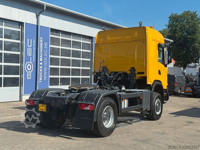 Standard tractor unit SCANIA G450 XT 4x4 Euro 6 SZM Kipphydraulik Blatt /Luft