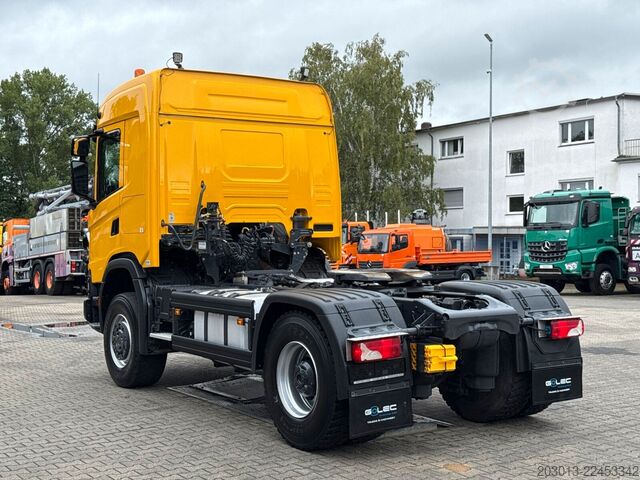 Standard tractor unit SCANIA G450 XT 4x4 Euro 6 SZM Kipphydraulik Blatt /Luft