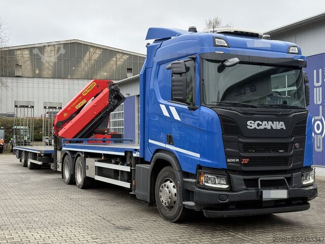 Truck mounted crane SCANIA R500 6x4 Pritsche mit Kran Palfinger PK53002 SH