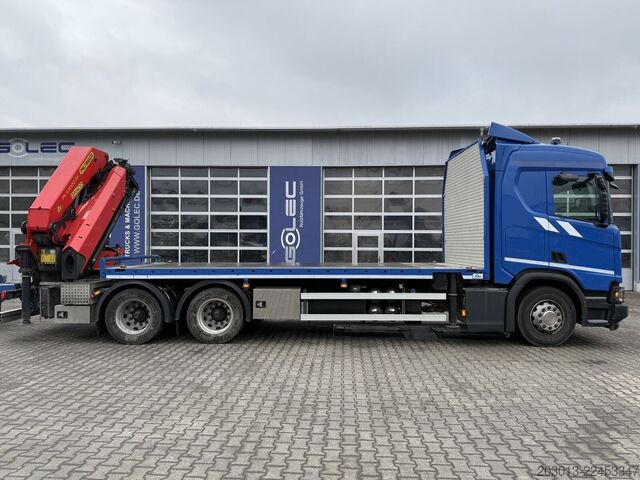 Truck mounted crane SCANIA R500 6x4 Pritsche mit Kran Palfinger PK53002 SH