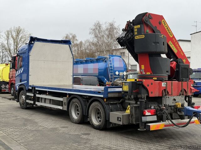Truck mounted crane SCANIA R500 6x4 Pritsche mit Kran Palfinger PK53002 SH