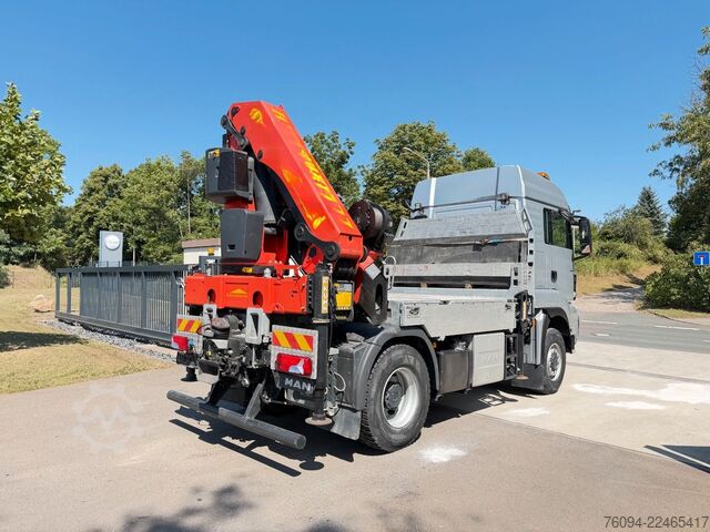 LKW mit Pritsche (offen) MAN TGS 18.480 4x4 Montagekran 29m SEILWINDE AHK 62t