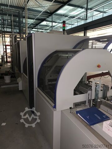 Vollautomatische Fertigungslinie für starre Kartonschachteln mit einer Leistung von bis zu 400 Takte Kolbus fully equiped BoxLine SW series