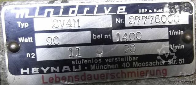 Regelbarer Getriebemotor 0,09 kW 11-98 U/min Stephan Werke FNDeA34s