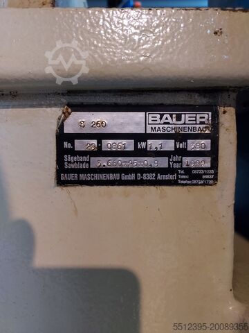 MEtal band saw BAUER S260