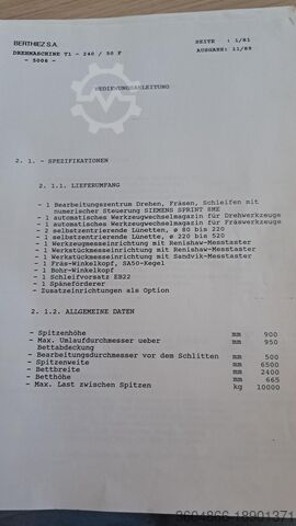 CNC turn-mill center Berthiez T1-240/50F