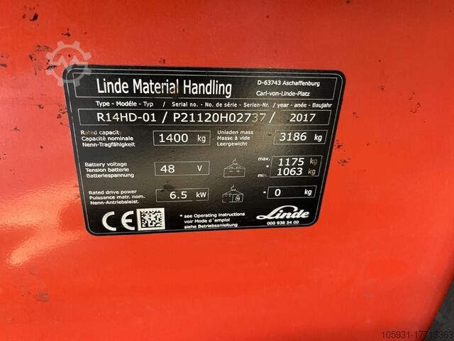 Reach Truck Linde R14HD-01