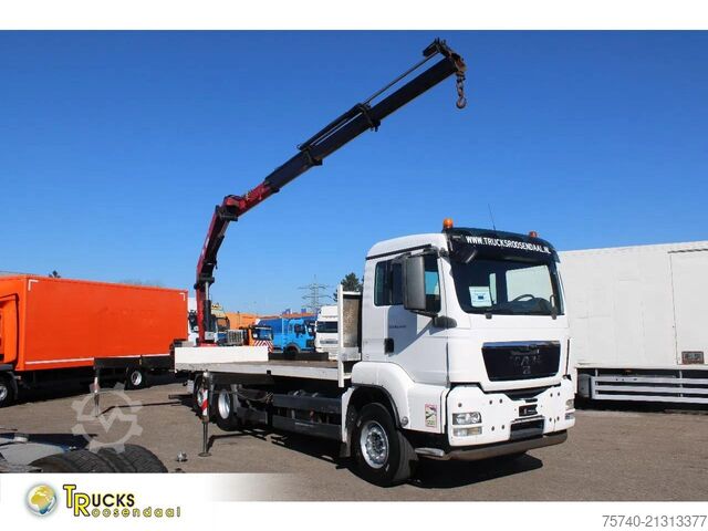 Crane MAN TGS 26.440 + HMF 22T/M + remote + 6x2 steering ...