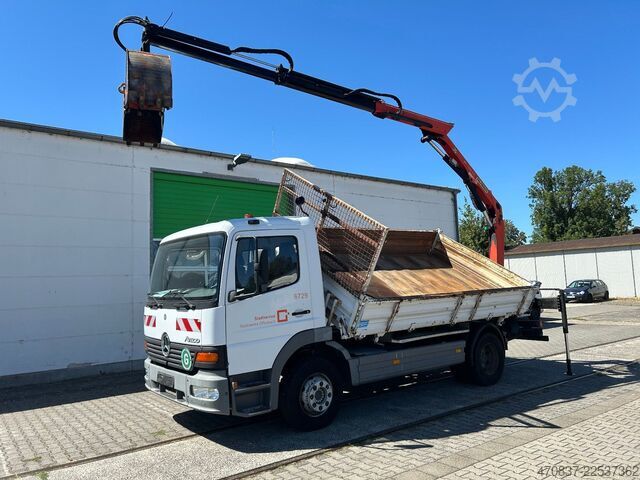 Tipper truck MERCEDES-BENZ Atego 1218 / Palfinger PK 7001 + Funk / Meiller