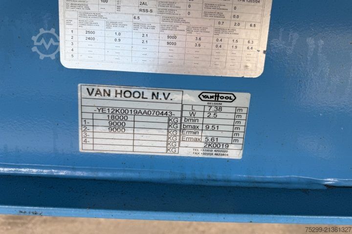 Kofferanhänger Van Hool 2K0019 Koffer / Swiss-Vehicle