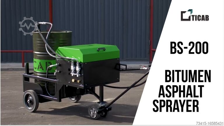 Bitumen Emulsion Sprayer/Asphalt Sprayer TICAB Asphalt Sprayer 200 L/ Manufacturer