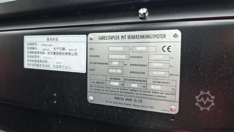 Dieselstapler Hangcha CPCD100