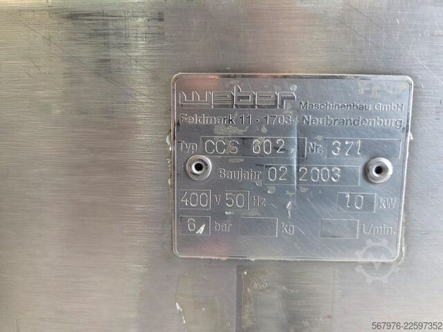 Fleischverarbeitungsmaschine Weber Maschinenbau GmbH 