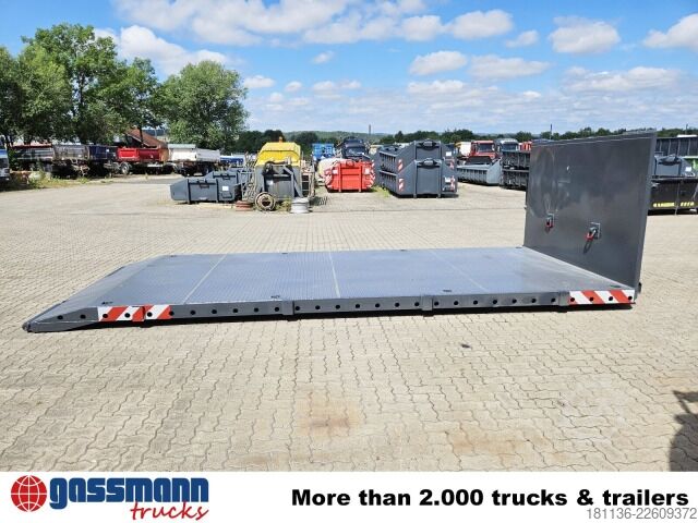 Roll-off container  Abrollplattform 6.000mm, mit abnehmbaren Rungen