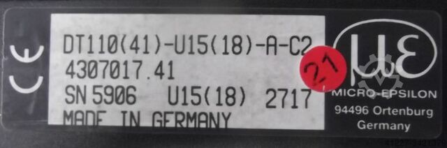 Amplifier Micro-Epsilon DT110-U15-A-C2
