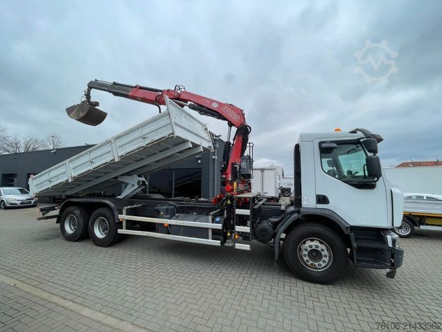 Truck mounted crane RENAULT Premium Lander 310.26 6x4 Kipper /Kran