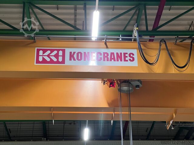 Double girder 18,800 mm x 20 tons Konecranes Dubbelligger Bovenloopkraan