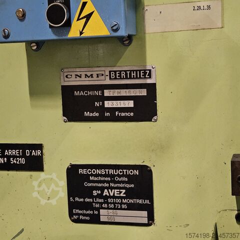 Vertical turning lathe BERTHIEZ tfm 160