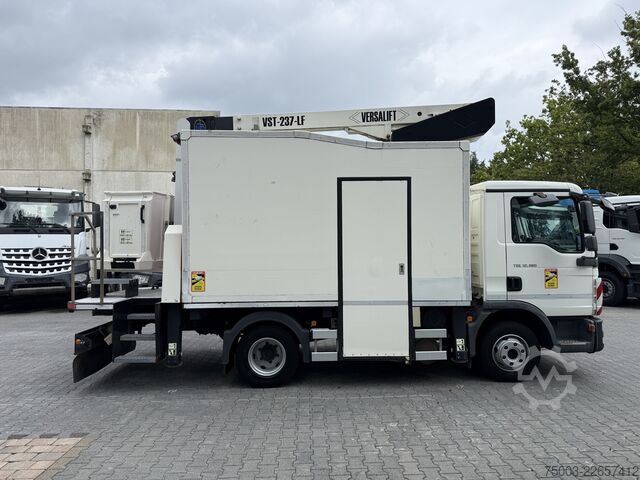 Lkw-Arbeitsbühne MAN TGL 12.180 Koffer mit Ruthmann Versalift 14.90m