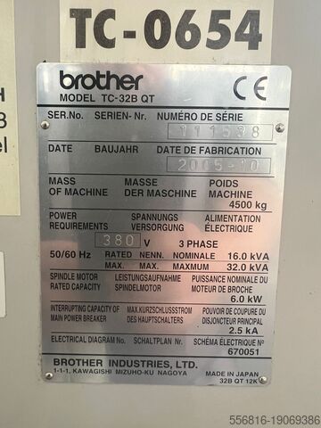 Vertical machining center BROTHER TC-32 B QT