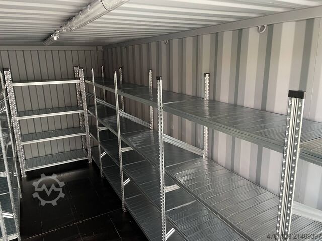 Lagercontainer Other 20’ DV mit Fachbodenregalen, Licht, Tür