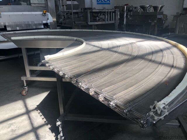 180°-Förderband, Typ RT 180-8/1000 L GEA-CFS Bocht-transportband Type RT 180-8/1000 L