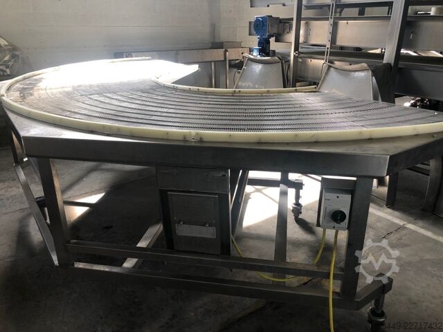 180°-Förderband, Typ RT 180-8/1000 L GEA-CFS Bocht-transportband Type RT 180-8/1000 L