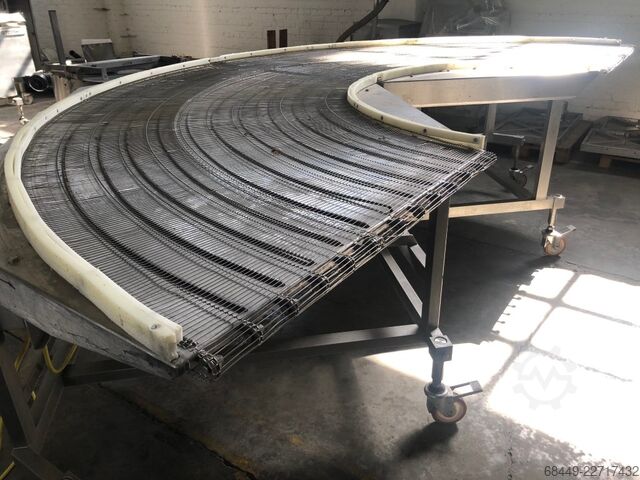 180°-Förderband, Typ RT 180-8/1000 L GEA-CFS Bocht-transportband Type RT 180-8/1000 L