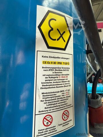 Industrial vacuum cleaner Ex Zone 22 WIELAND VacPro 16 M ATEX 3D