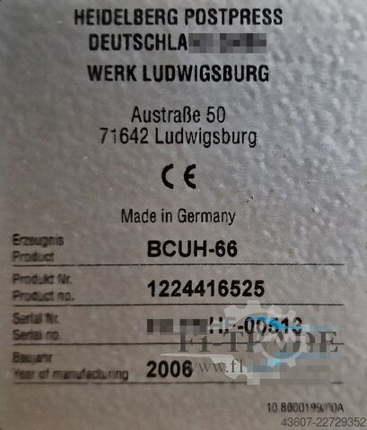 Falzmaschine / Folding machine Heidelberg KH 66/4-KL