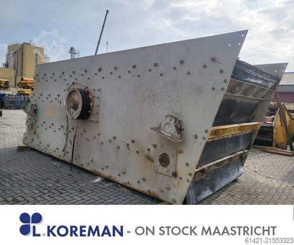 Siebanlage Nordberg-Dragon 25/60-3.5 Nordberg-Dragon Type: 25/60-3.5 Surface: 6000 mm x 2500 mm – 3,5 Decks Upper Deck Screening machine Nordberg-Dragon 25/60-3.5