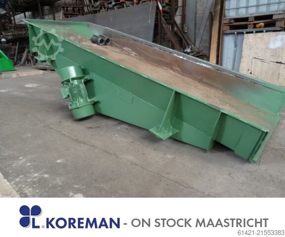 Schwingrinne Jöst 3500-1300 FUF Test Vibrating Chute Jöst 3500-1300 FUF